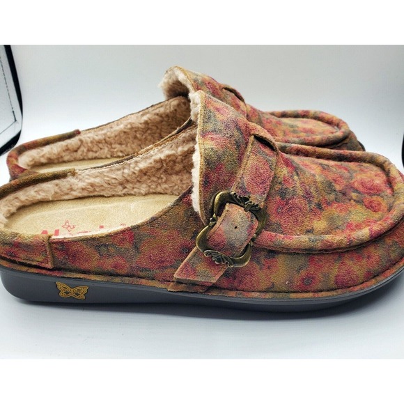 Alegria Women's Brigid Leather Slip-On Shoe - Cognac & Roses, 41M EUC - Picture 2 of 7